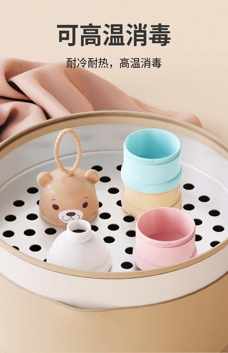 佳宜贝比奶粉盒婴儿便携式宝宝零食储存盒分格辅食盒 糖果盒批发详情6