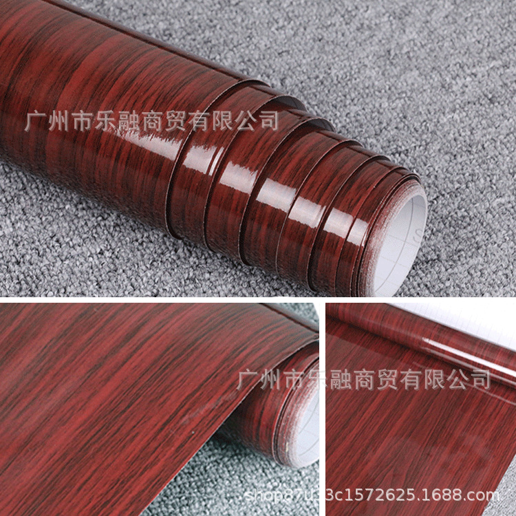 跨境批发木纹贴纸桌面衣柜柜子翻新防水自粘自带胶壁纸背景墙加厚详情13