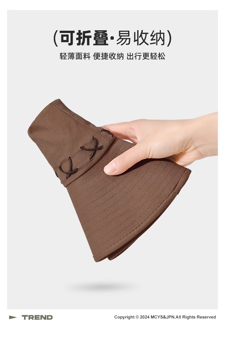 西部牛仔帽防晒帽女爬山户外渔夫帽太阳男遮阳帽子登山帽徒步儿童详情18