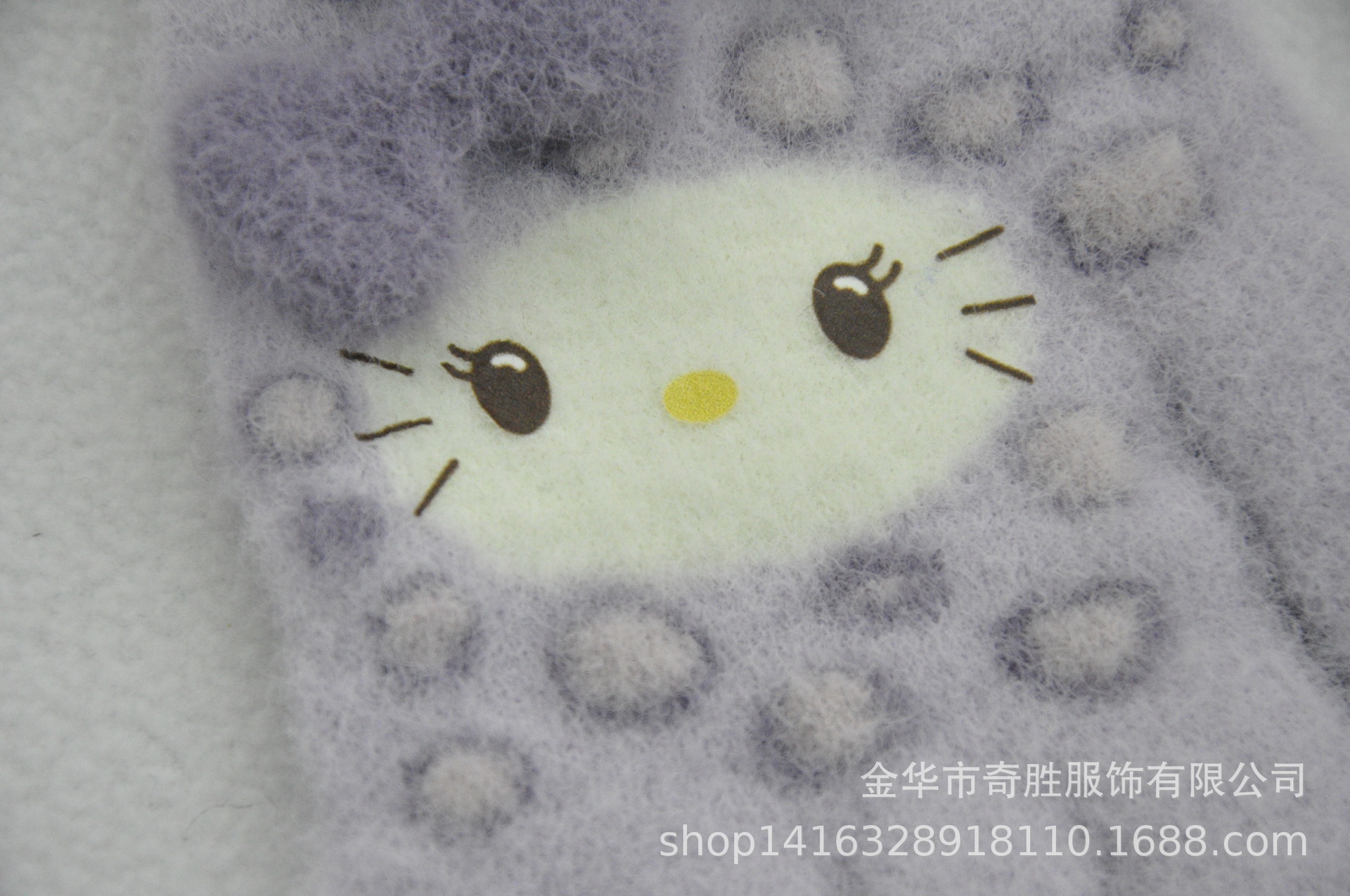 新款 加绒加厚女士可爱小猫咪提花针织手套骑车防风学生触屏手套详情21