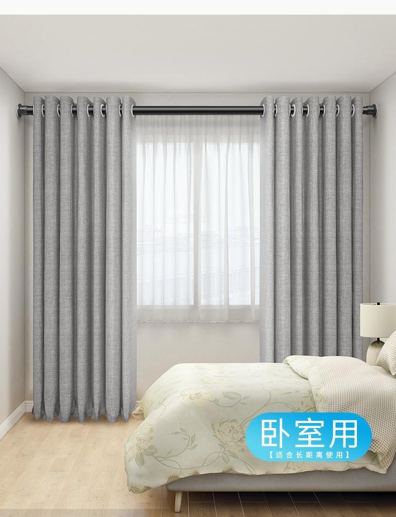 免打孔伸缩窗帘杆卧室客厅阳台浴帘杆门帘杆衣柜撑杆晾衣杆可打孔详情3