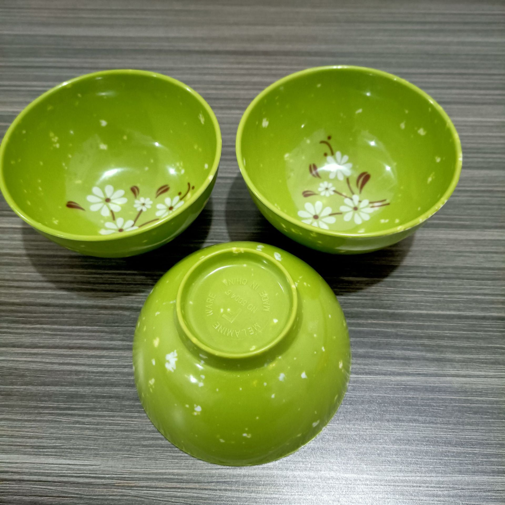 【 Zone 3-10 】178 Green Flower bowls 480 yuan per box, green printed small bowls, rice bowls, fast food bowls, spicy hot pot rice noodle bowls, melamine bowls, imitation porcelain bowls 1 yuan 2 yuan supply pic 8