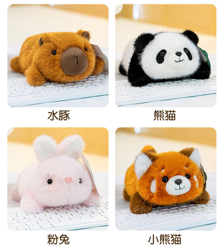 Wholesale of stuffed panda plush toys, scented brown bear palm treasure, wedding scattering powder rabbit, office sloth desk decoration pic 12