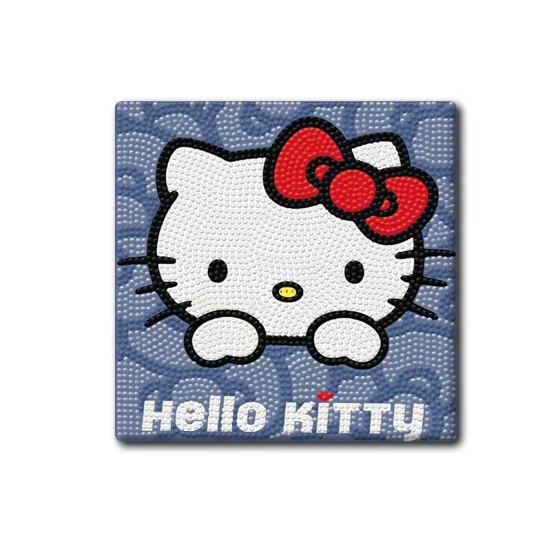 2024 New KT Cat Full Diamond DIY Diamond Painting with frame, high appearance level cartoon dot diamond hanging painting home decoration toy pic 17