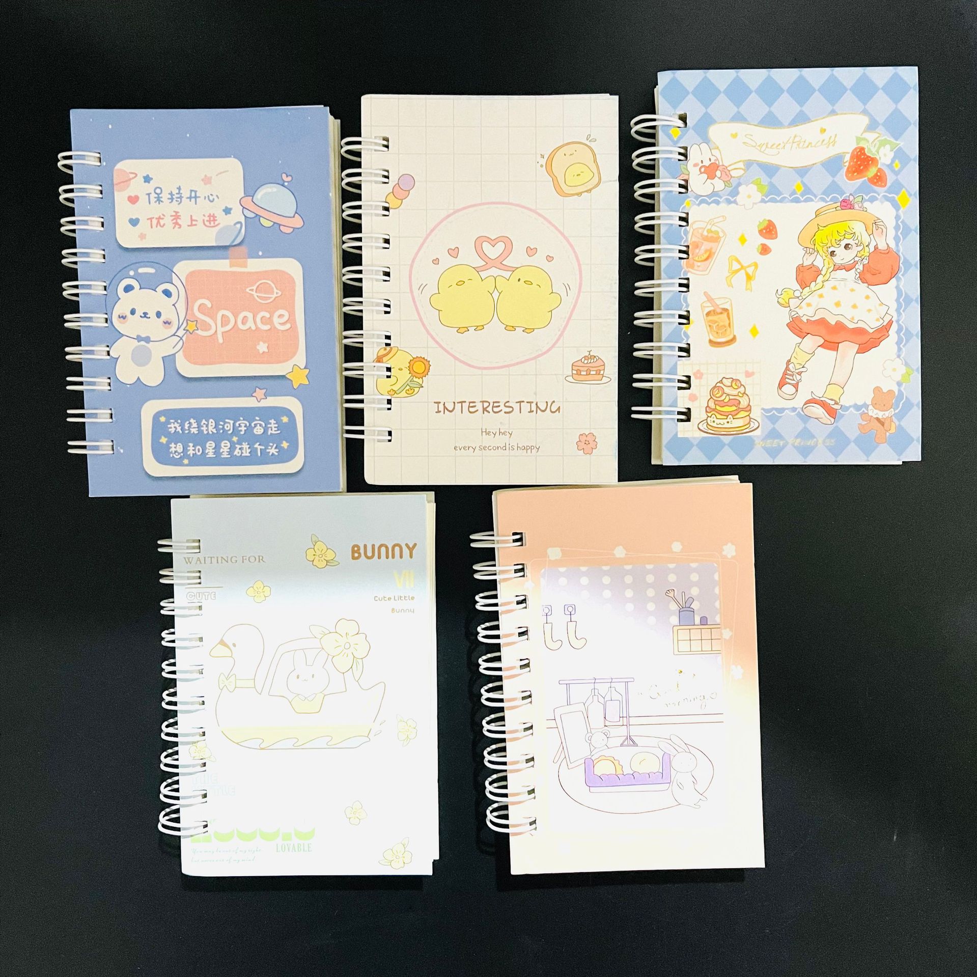 【 Zone 3-8 】 Coil Notebook 10/ pack 680 per piece Cartoon thickened coil notebook wholesale student study supplies Portable stationery small notebook notebook wholesale 1 yuan pic 1