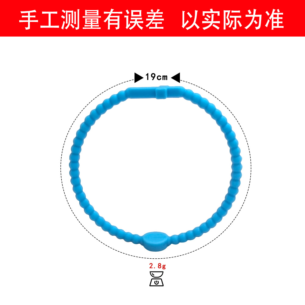 跨境新款欧美手环手串硅胶马卡龙十字架细款儿童手环手链详情3