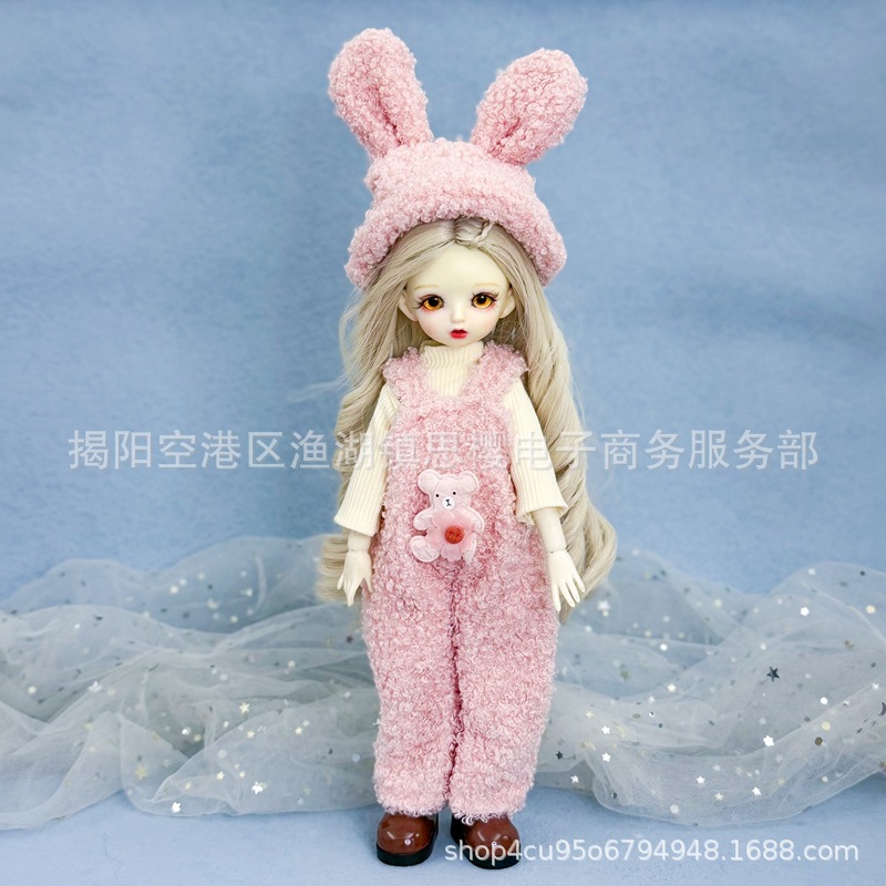 6分bjd娃衣30厘米洋娃娃换装衣服连衣裙毛线纽扣鬼妈妈玩偶套装详情23