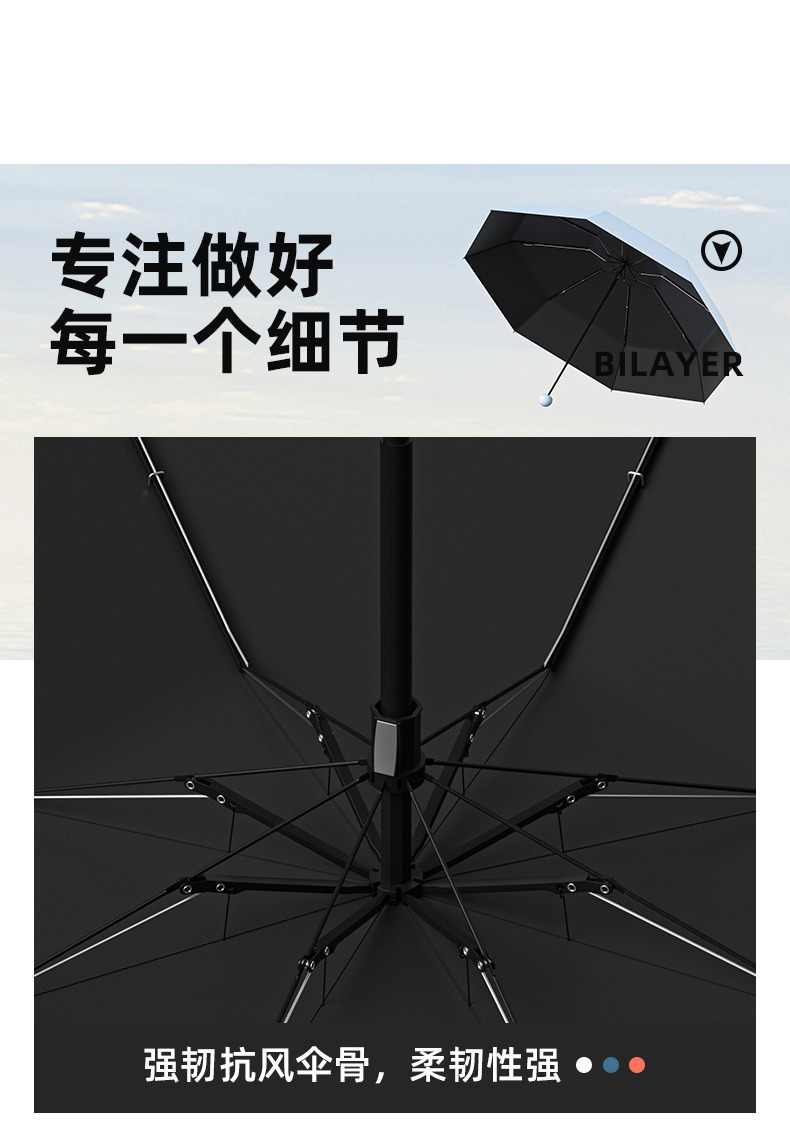 口袋胶囊雨伞女加厚黑胶防晒遮阳伞折叠伞晴雨两用批发定制太阳伞详情15