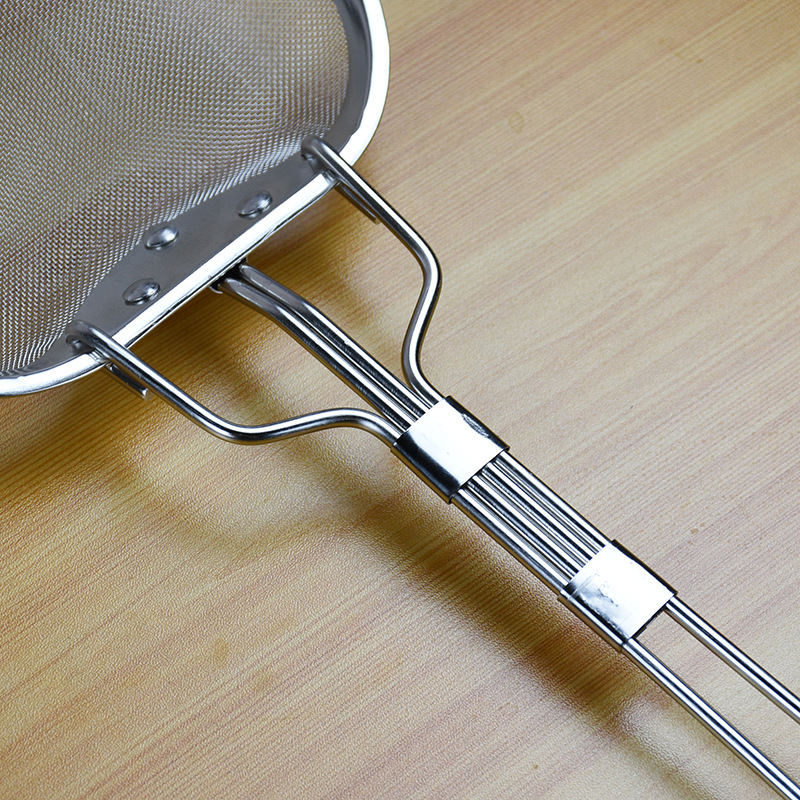 批发不锈钢方形油渣铲 捞渣网捞渣勺 滤油漏勺鸡排炸鸡店薯条油隔详情7