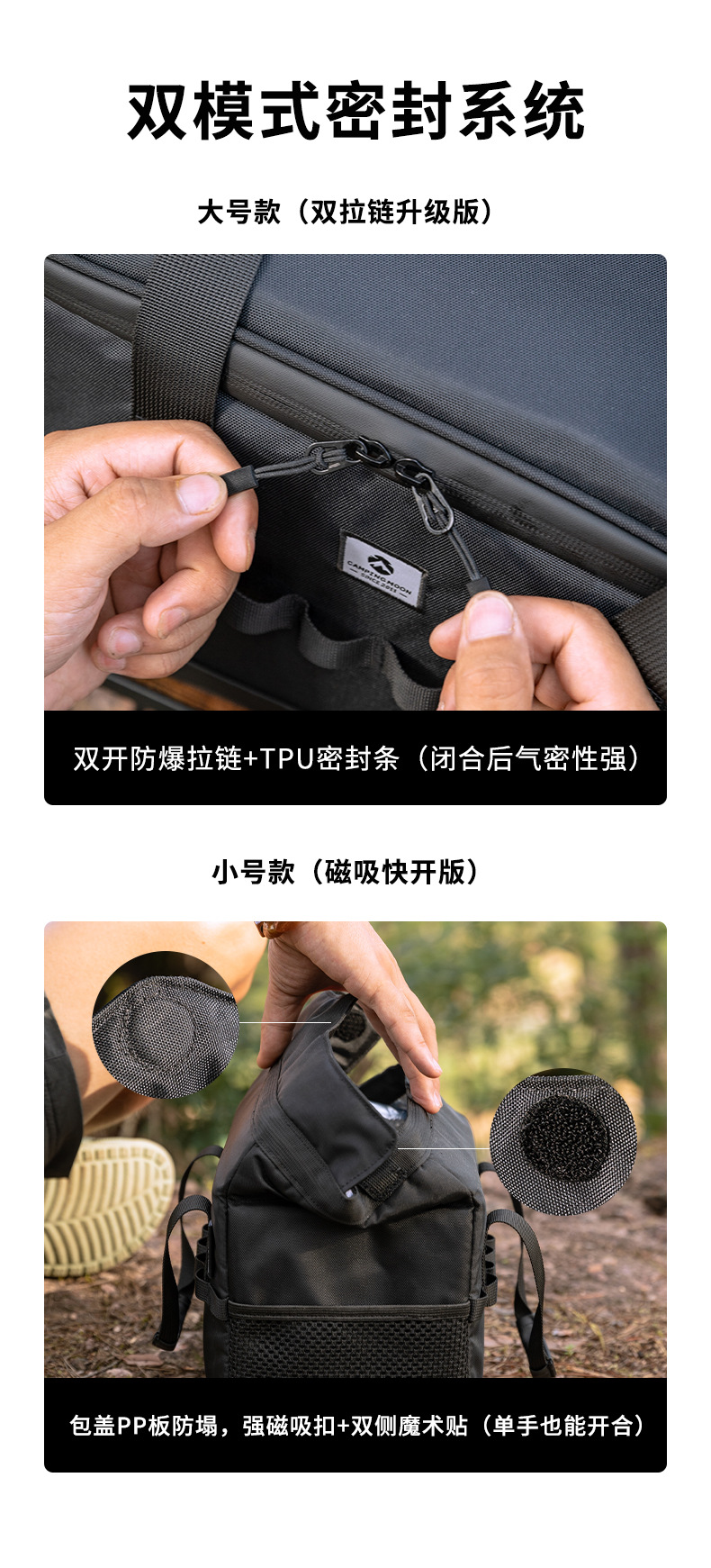 不锈钢手提密封冰桶带提手黑色保温箱配绿色酒瓶饮料详情8