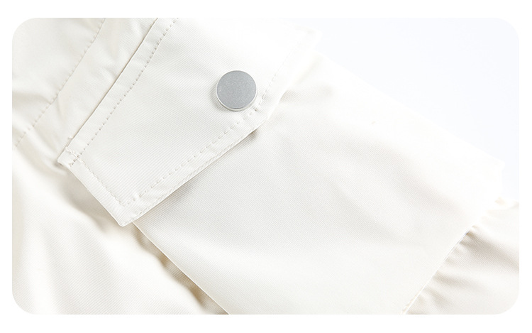 CATTEE美式复古90白鸭绒毛领连帽羽绒服男女冬季防寒保暖短外套潮详情26