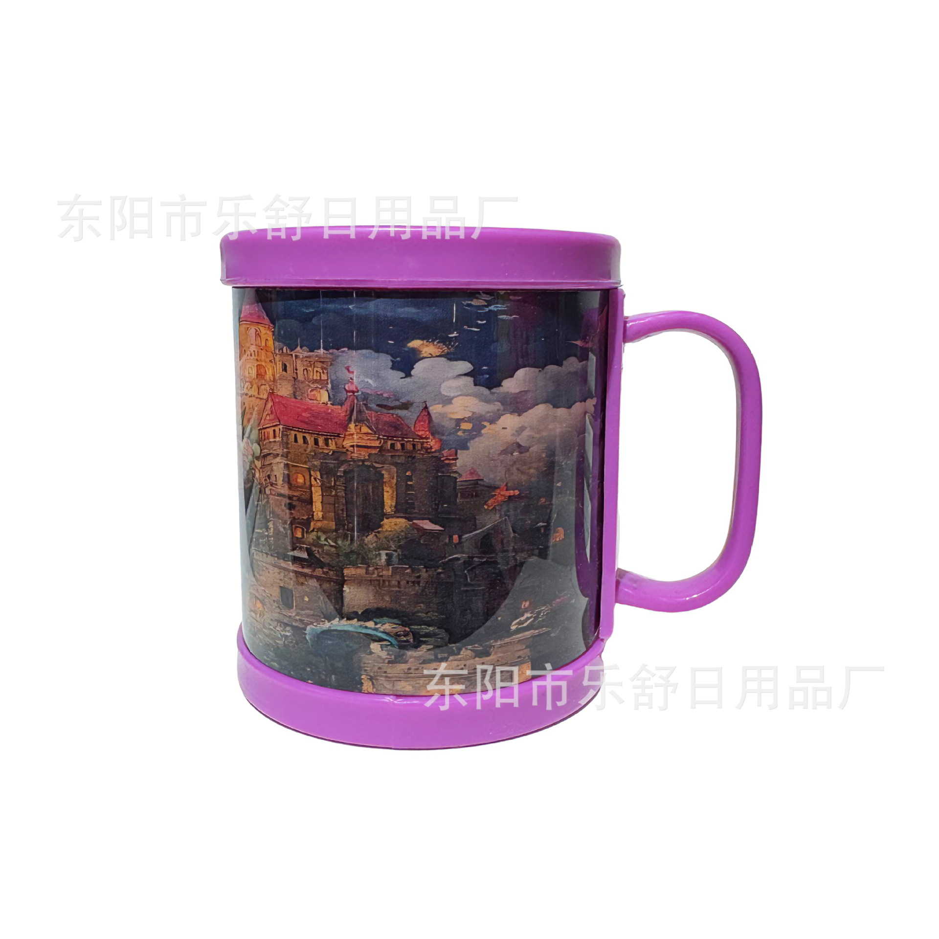 精品卡通可爱色彩缤纷马克杯漱口杯卡通套皮杯学生夏季便携塑料杯详情16