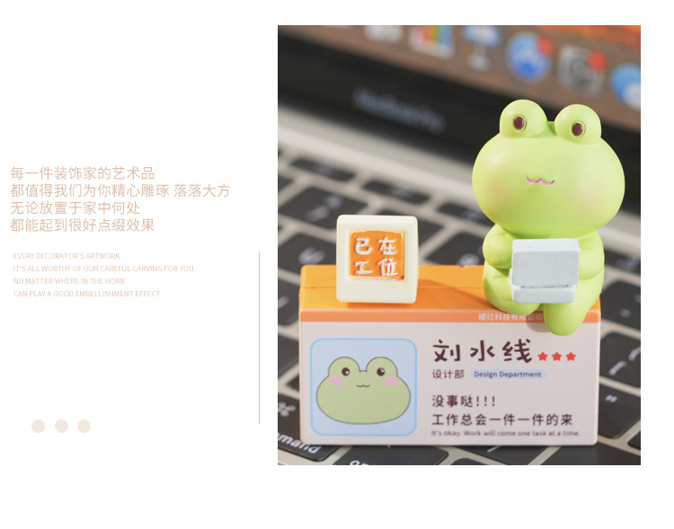 可爱小动物立牌办公室客厅家居桌面摆件解压树脂工艺品现货批发详情8