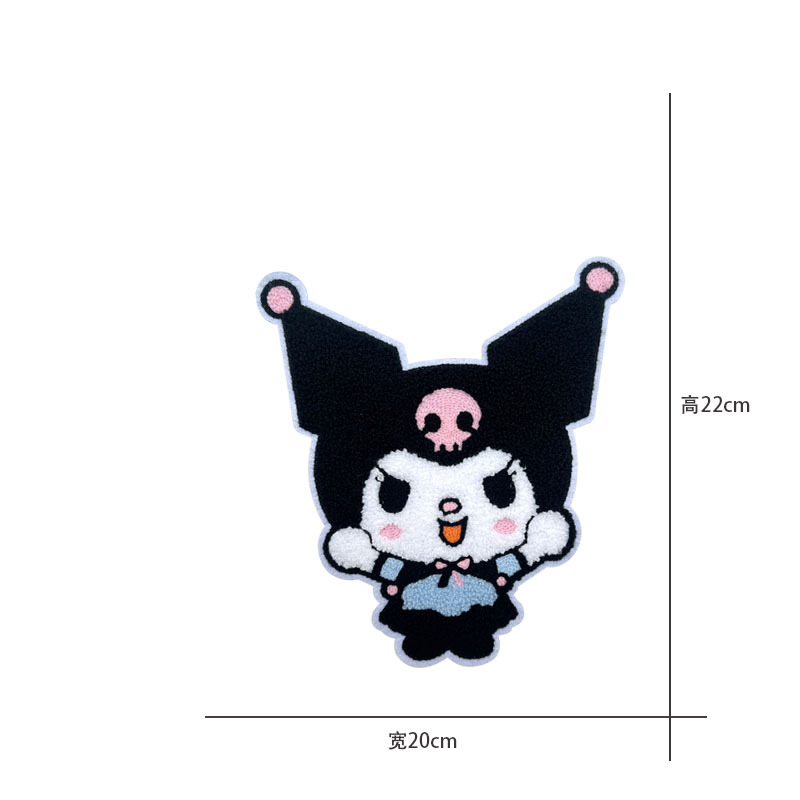 卡通图案时尚毛巾绣猫咪小狗恐龙小鹿布贴儿童衣服辅料补丁绣花贴详情2