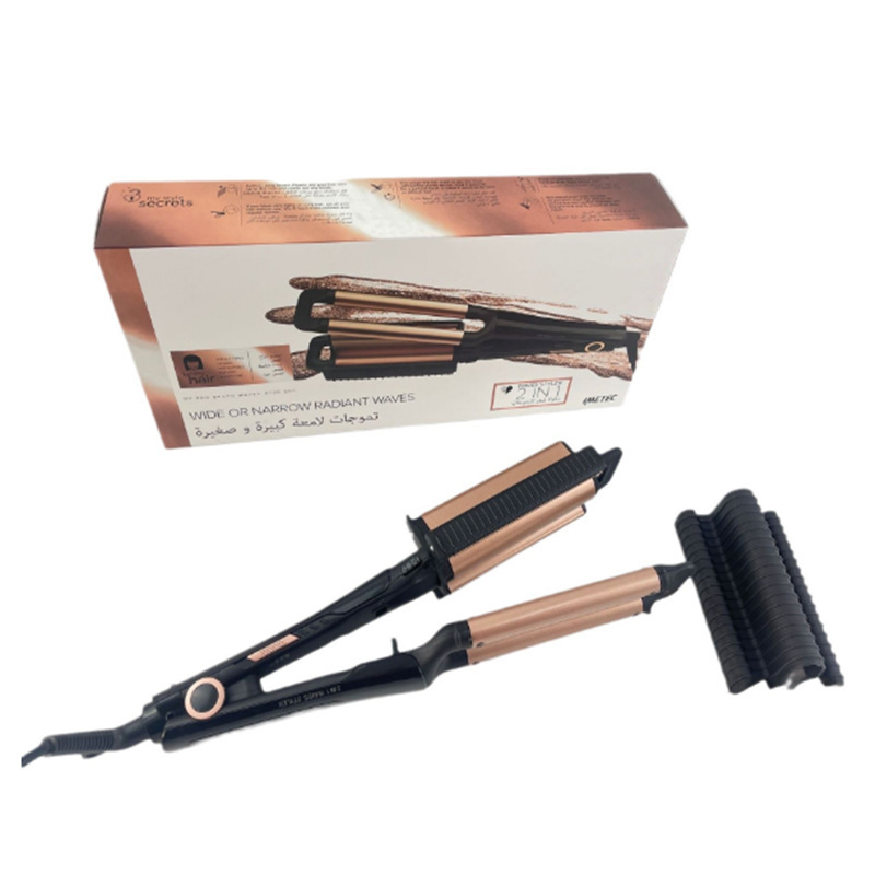 Cross-border 3D wavy curling iron, instant noodle head, short hair, large curls, water wave perming device, Korean curling iron, electric splint pic 8