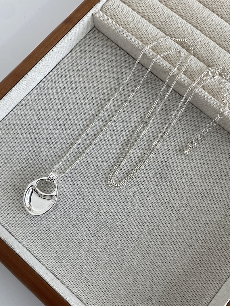 about nice同款韩国小众马鞍包项链简约不规则吊坠长款毛衣锁骨链详情6