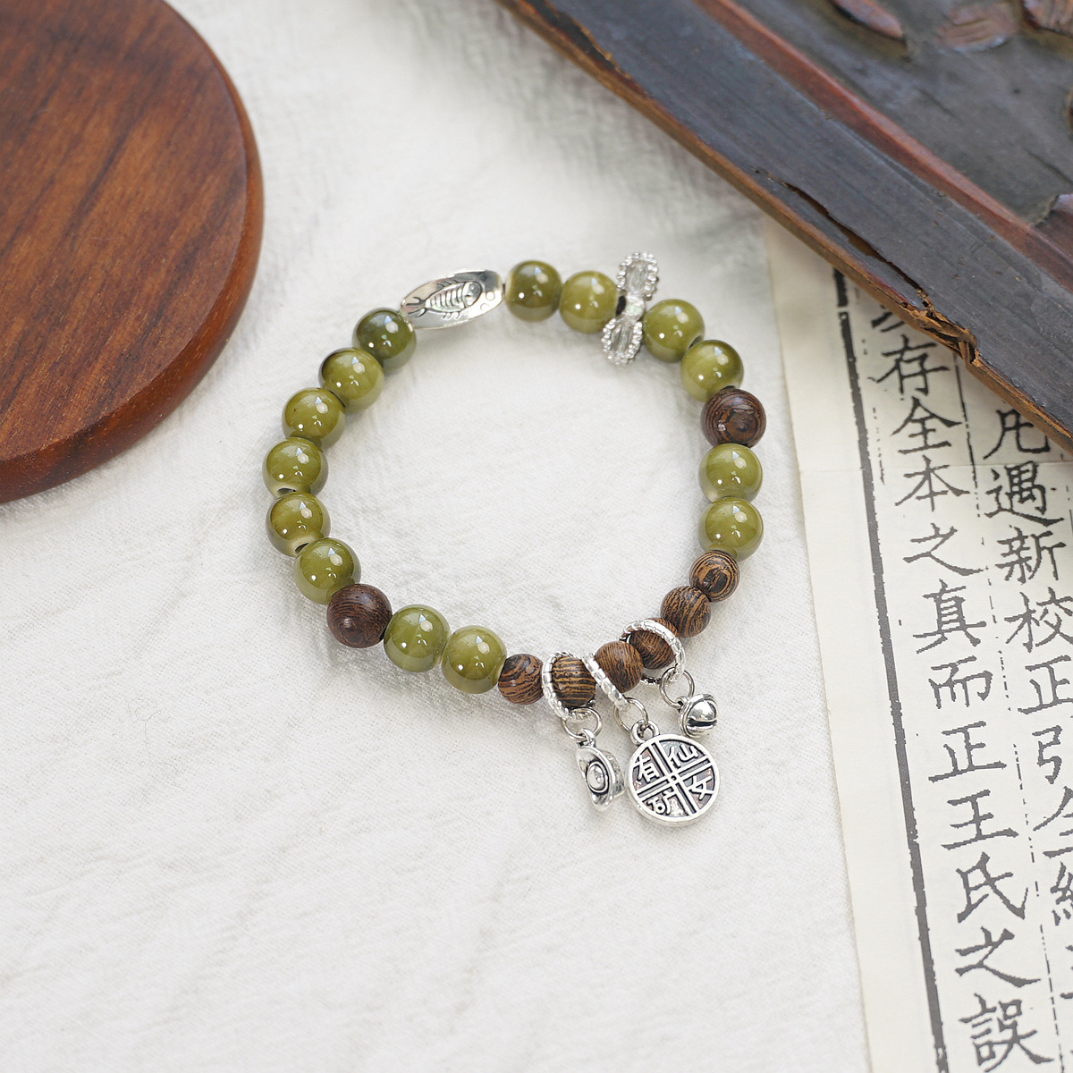 Wholesale Jingdezhen ceramic bracelets, ethnic style bracelets, fresh and cute student bracelets, fashionable handmade accessories, as gifts pic 24