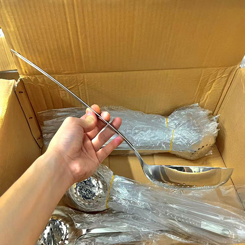 不锈钢花椒勺高颜值长柄火锅漏勺家用厨房工具捞面条饺子笊篱网漏详情10