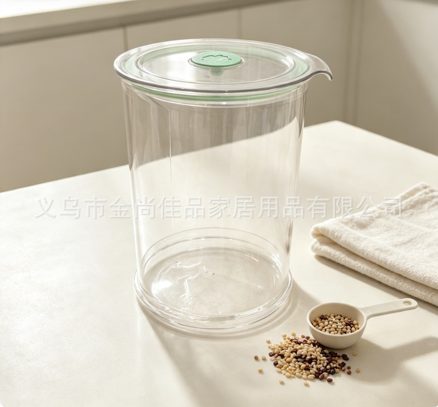 家用直筒透明储物罐Storage jar家用防虫潮大容量五谷杂粮密封罐详情10