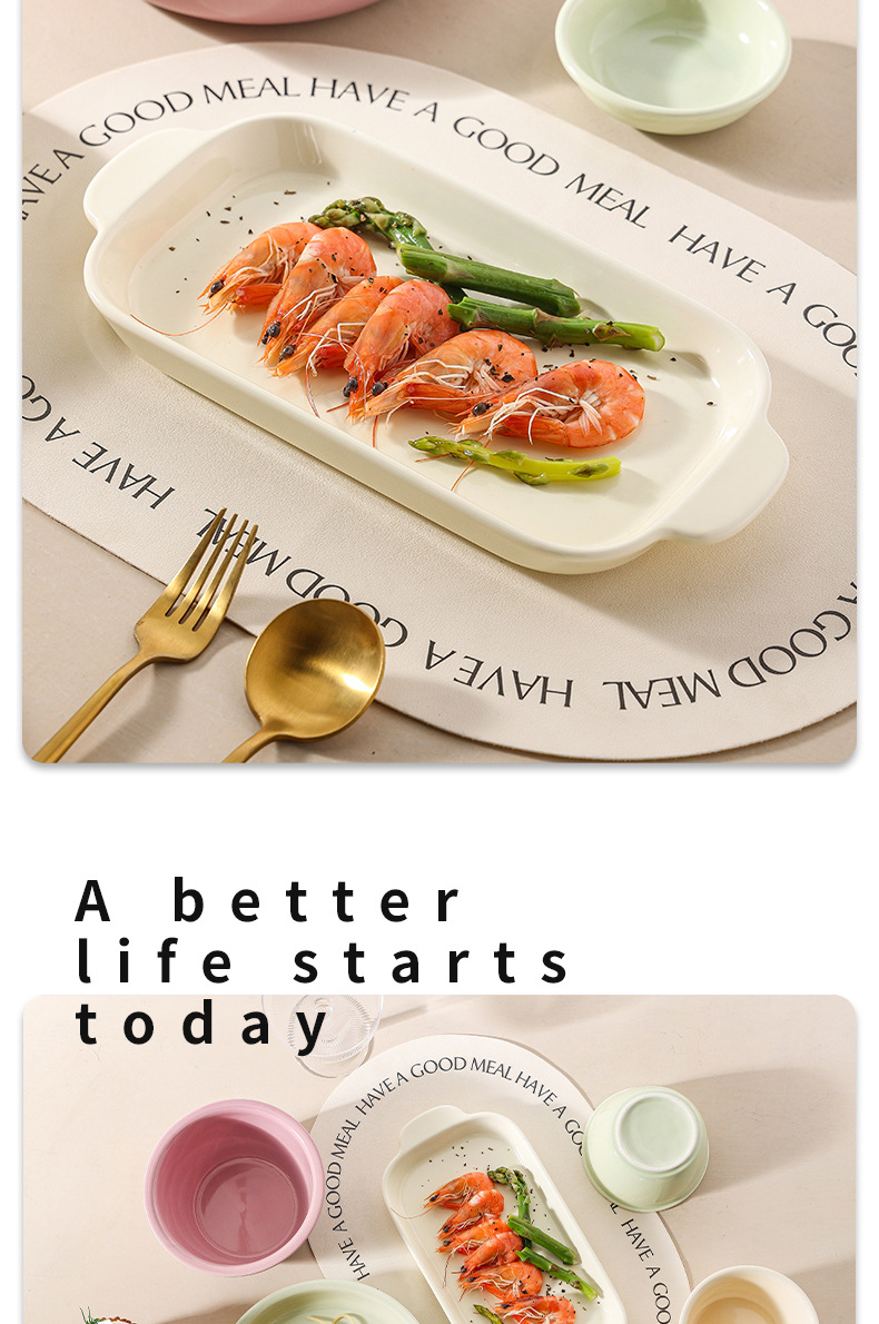 奶呼呼餐具碗家用2024新款釉下彩陶瓷碗碟全套家用创意陶瓷碗批发详情8