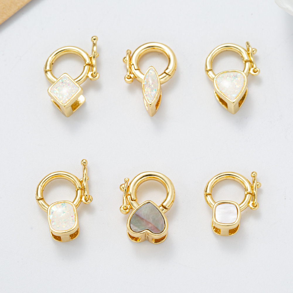 18K澳宝扣金色龙虾扣饰品扣子手链收尾连接弹簧扣diy配件材料详情4