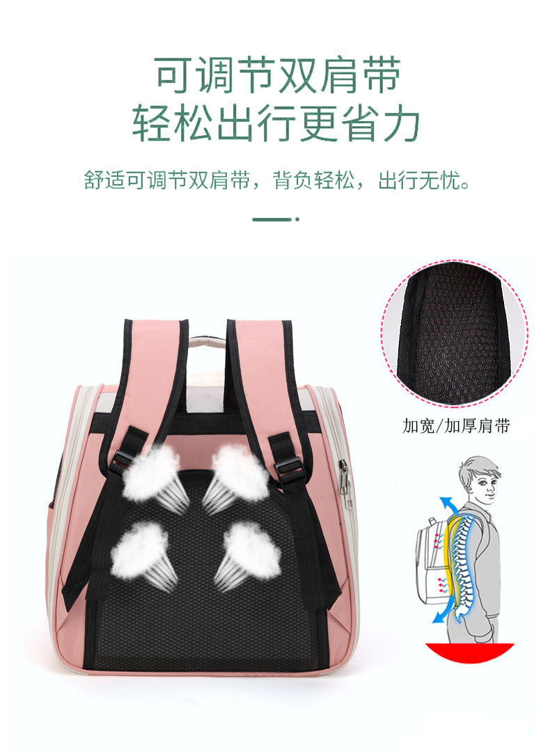 Pet bag water repellent for cats going out, fashionable and versatile backpack, space capsule for cats and dogs pic 8