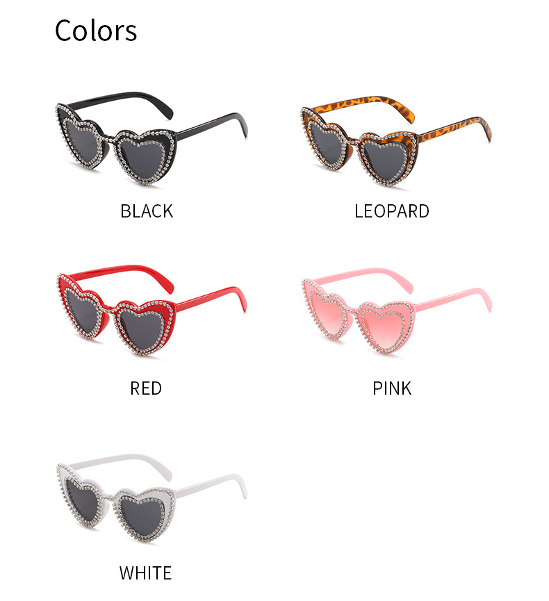 2024新款欧美爱心镶钻太阳镜桃心可爱素颜街拍墨镜跨境潮眼镜批发详情13