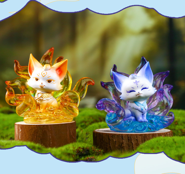 国潮古风手办山海狐缘盲盒桌面创意工艺品潮玩手办摆件批发详情13