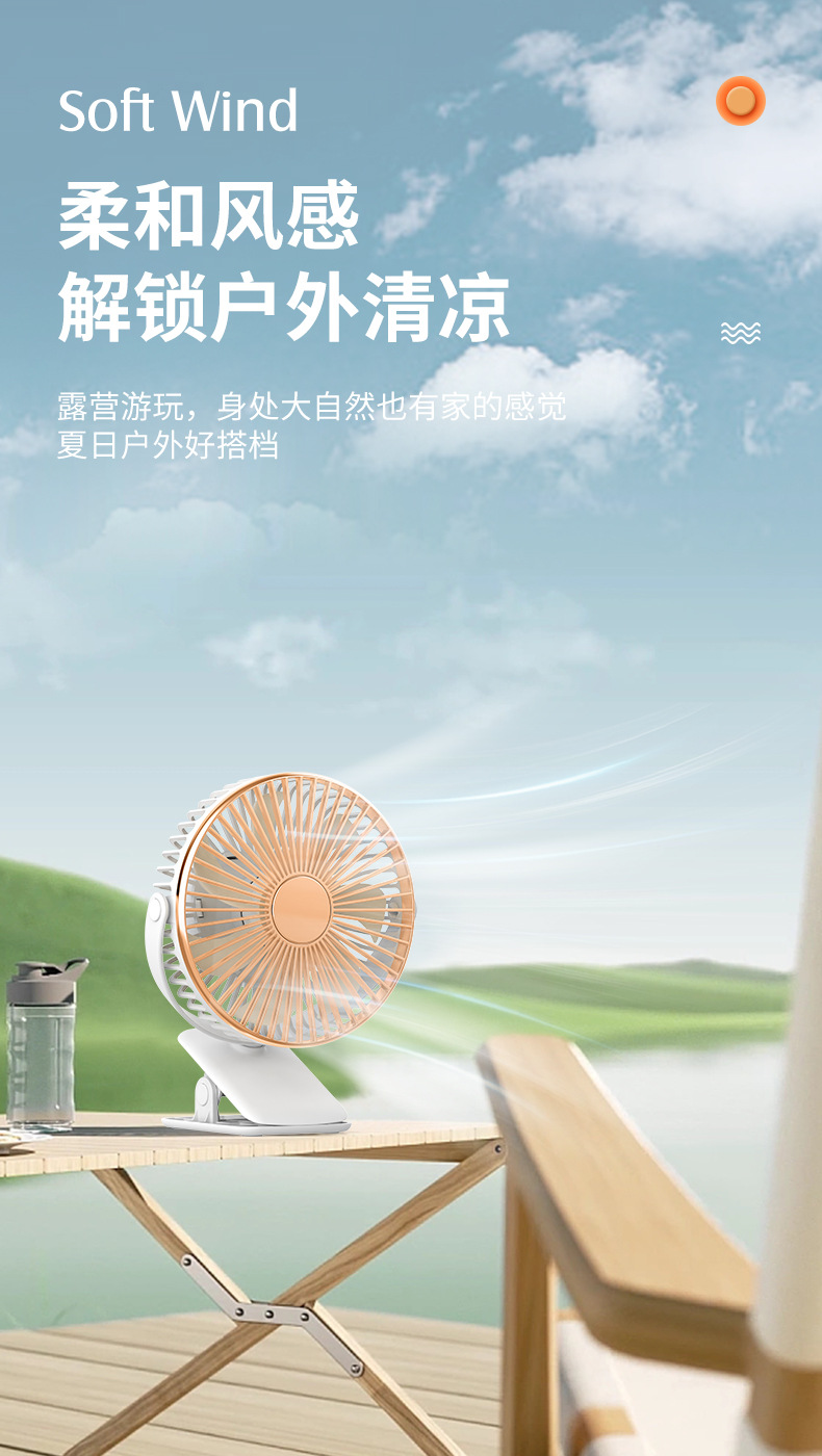 2023 New USB Aroma diffuser with Timed clip fan for student dormitories, portable office fan for student dormitories pic 16