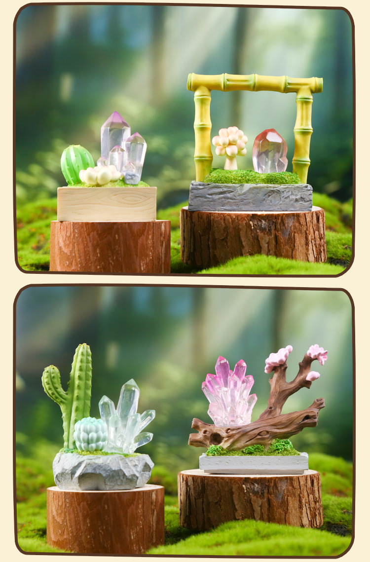 Crystal Story Blind box Creative design: Crystal illuminated table ornaments in various styles, exquisite crystal blind box wholesale pic 7