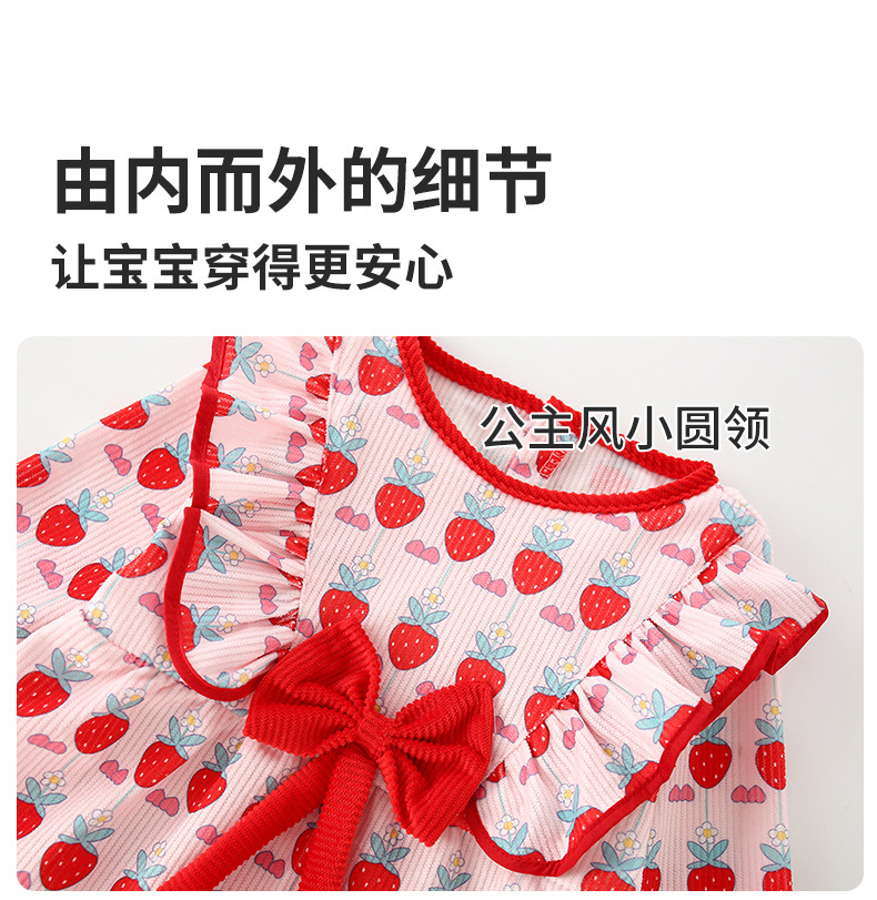 宝宝罩衣秋冬季防水防脏反穿衣女宝女孩吃饭围兜儿童围裙饭兜护衣详情10