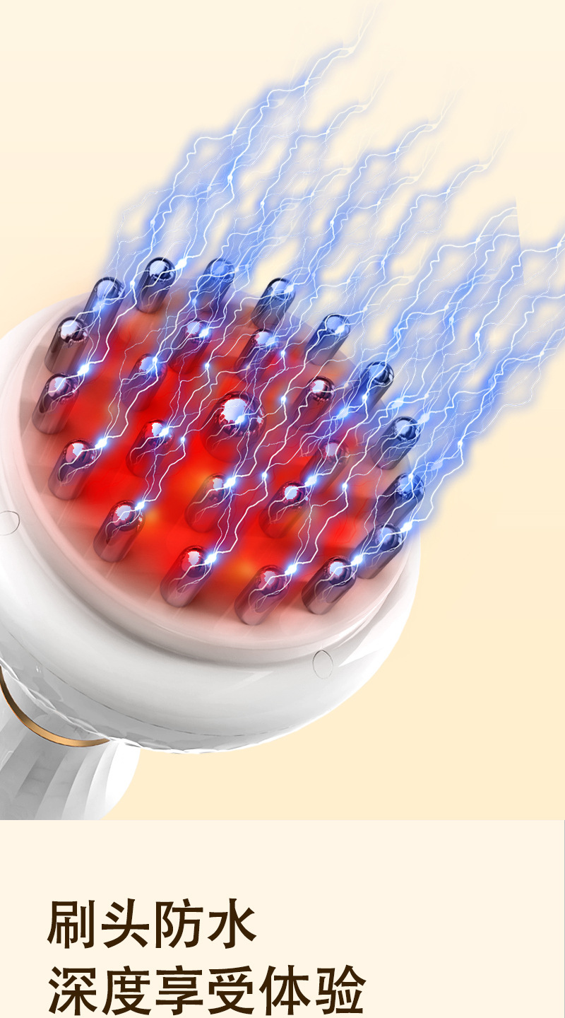 电动经络刷全身通用腹部疏通揉腹仪背部肩颈揉肚子按摩仪器美容院详情3