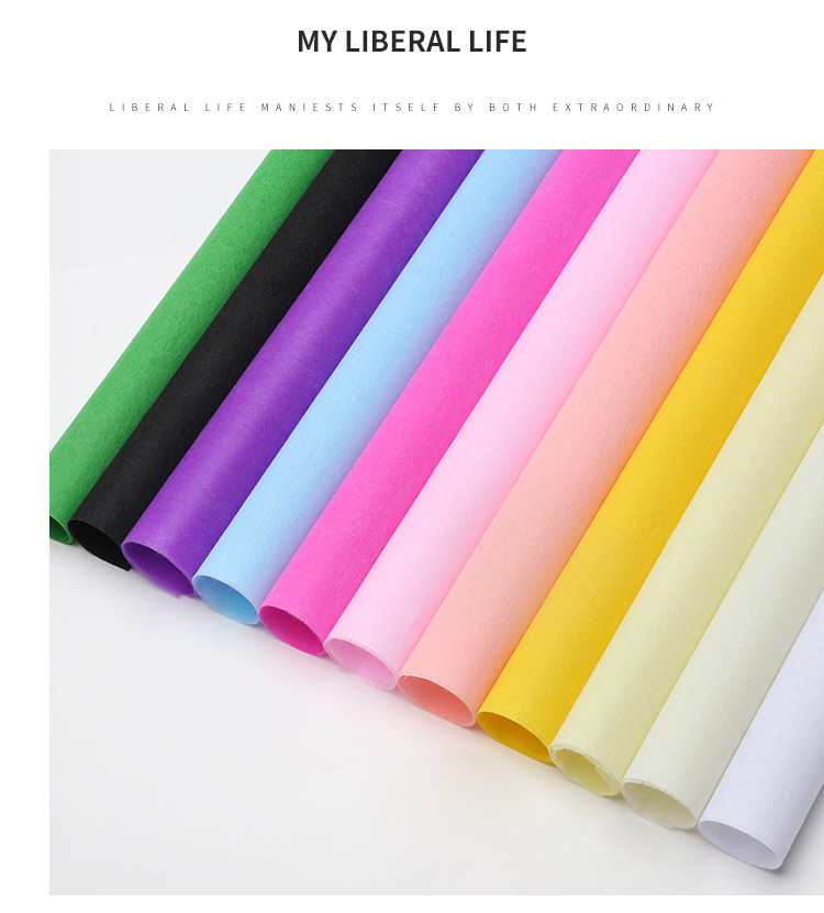 花束包装纯色棉纸无纺布情人节母亲节包花材料礼盒内衬纸diy材料详情5