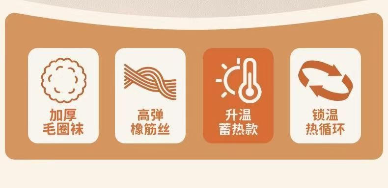 厚袜子女款秋冬麻花纹理中筒袜加厚袜冬季保暖毛圈保暖时尚纯色袜详情3