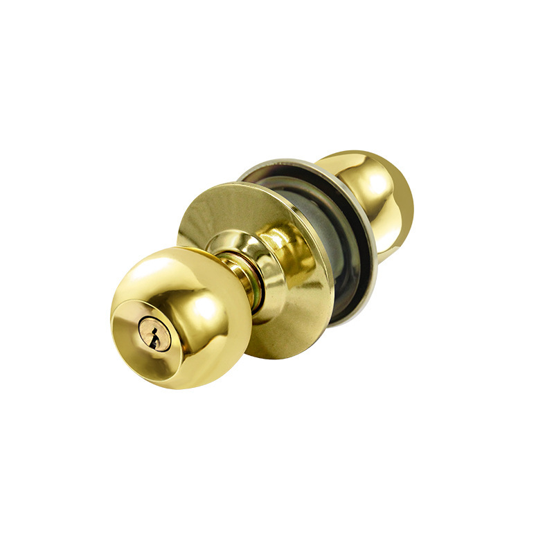 Cross-border household stainless steel spherical lock, universal round door lock, bathroom toilet door lock, room door, indoor wooden door lock pic 3