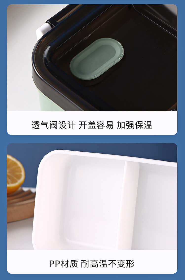 亚马逊跨境学生分格便当盒儿童水果餐盒上班族微波炉加热饭盒批发详情6
