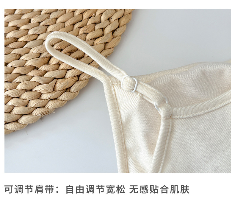 漫画胸小胸显大吊带背心女打底美背外扩带胸垫内搭辣妹外穿上衣夏详情13