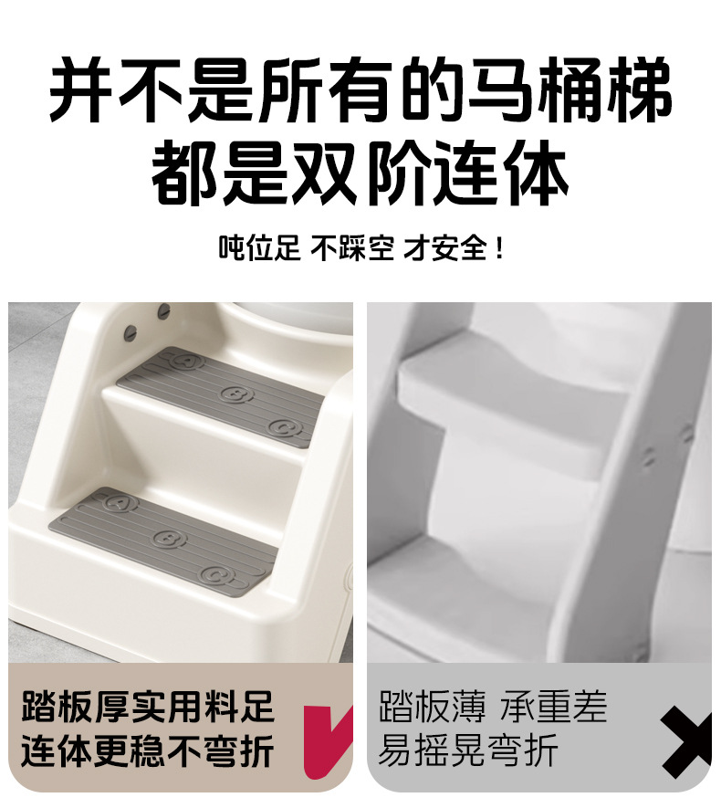 小沐马儿童马桶坐便器圈楼梯式男小孩女宝宝上厕所辅助阶梯踩脚凳详情10
