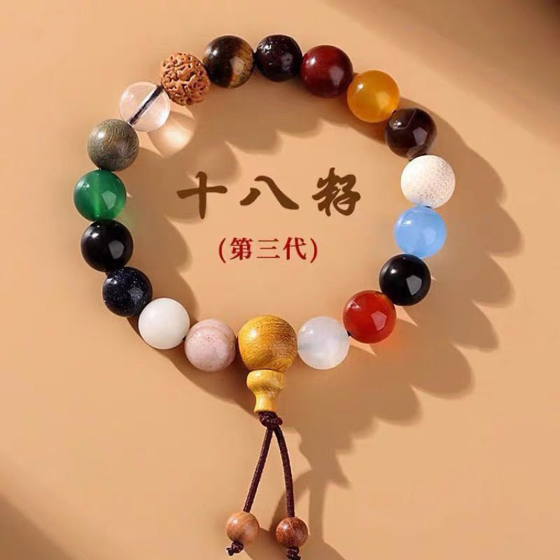 灵隐十八籽手串第三代多宝珠男女文玩念珠18籽菩提子木珠佛珠详情1