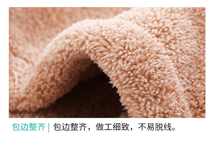 【 Chi Jia 】 Coral Fleece shower cap, soft Absorbent dry hair cap, lightweight student shower cap for hair care pic 7