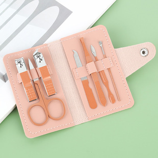 7-piece nail clipper set in leather box, beauty and nail care tools, printable gift nail clipper set pic 5