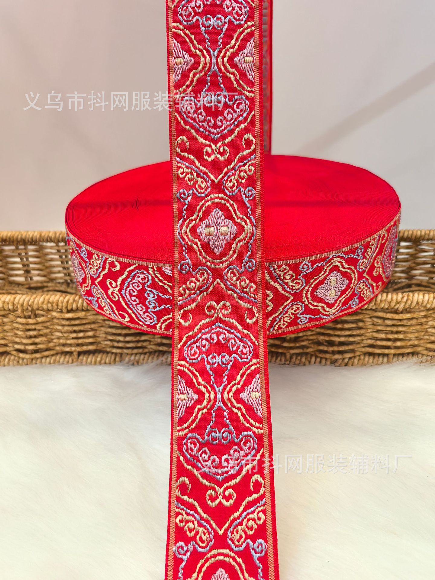 4 cm fashionable little flower butterfly handmade DIY bow webbing Hair accessory headwear edge strap gift box packaging strap pic 4