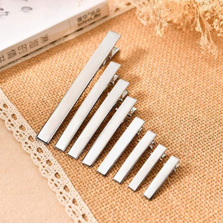 Square duckbill clips, diy hair clips, wholesale hair accessory materials, bb clips, plain clips, hair clips, square clips, duckbill clips, headwear pic 1
