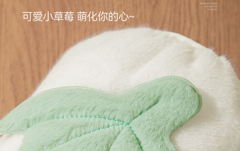 Winter cute strawberry sleeve, cartoon for girls, long adult office anti-dirt fluffy hand sleeves, plush sleeves pic 25