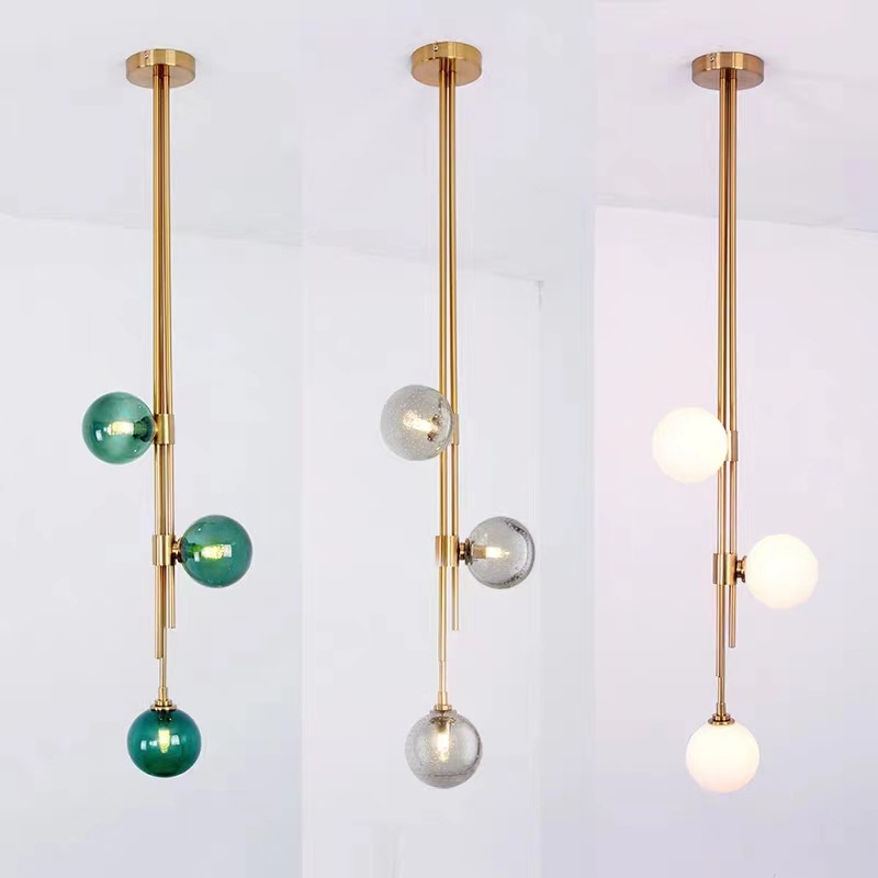 New modern light luxury Nordic creative bedroom bedside chandelier, simple and individual living room model room chandelier, full-house manufacturer pic 5