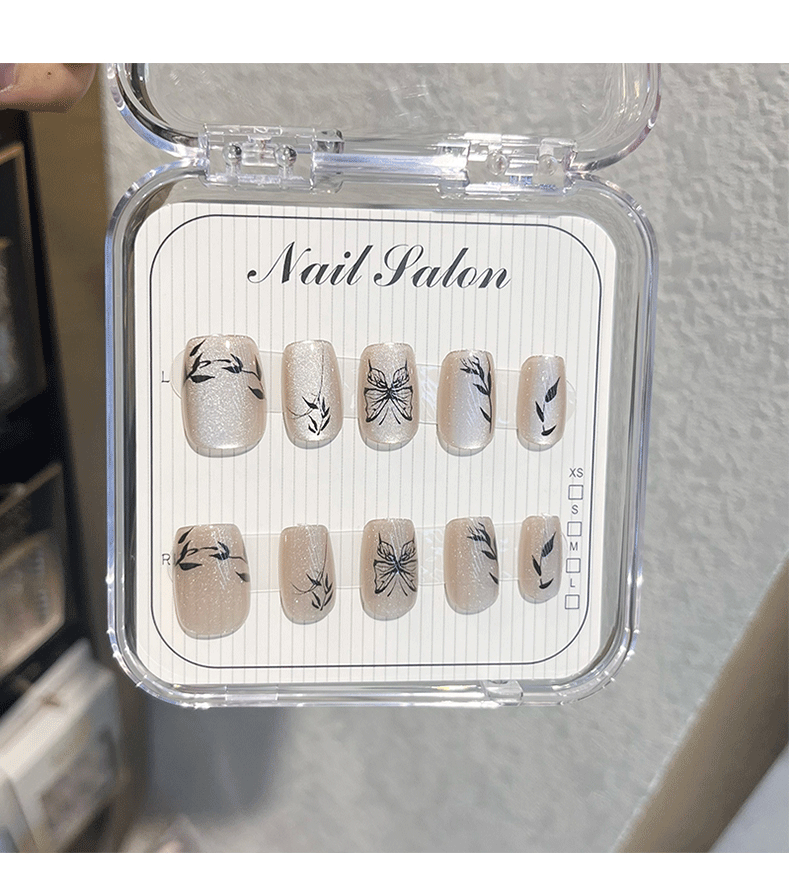 Nail patches, wearable nails, nail patches, hand-worn nails, nail retail 10-piece set pic 1