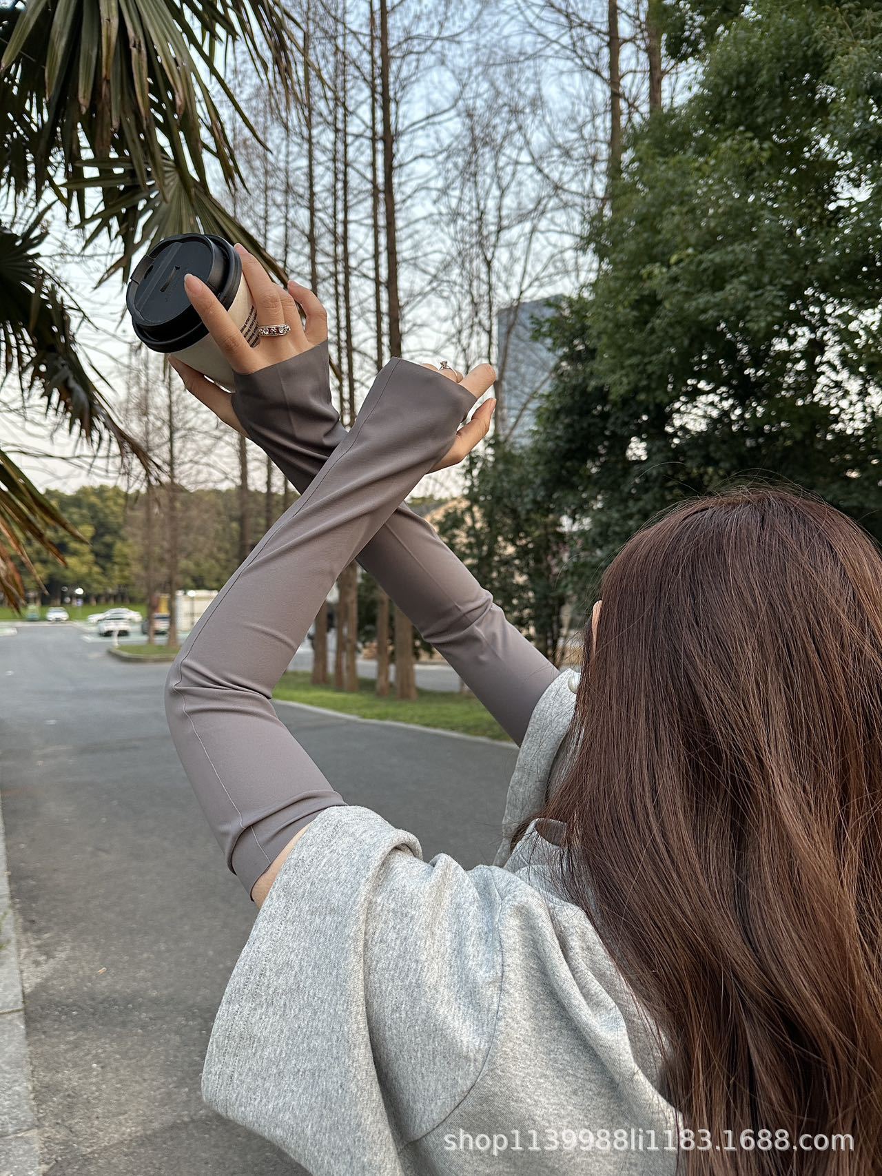 夏季户外防晒BANAPRO无痕防晒袖防紫外线骑行旅行冰丝袖套批发详情14