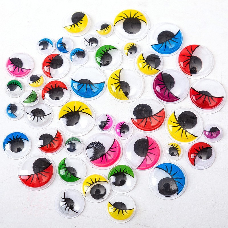 diy Twisty stick accessories, material package, flower pole, tape, flower core, flower bud, movable eye ball, tassel, ball of hair, glue material pic 11