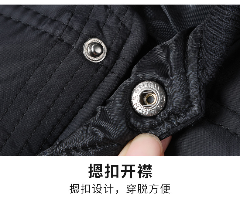中老年男士棉衣羽绒棉爸爸棉衣加厚外套老人内胆棉服爷爷内穿冬装详情17