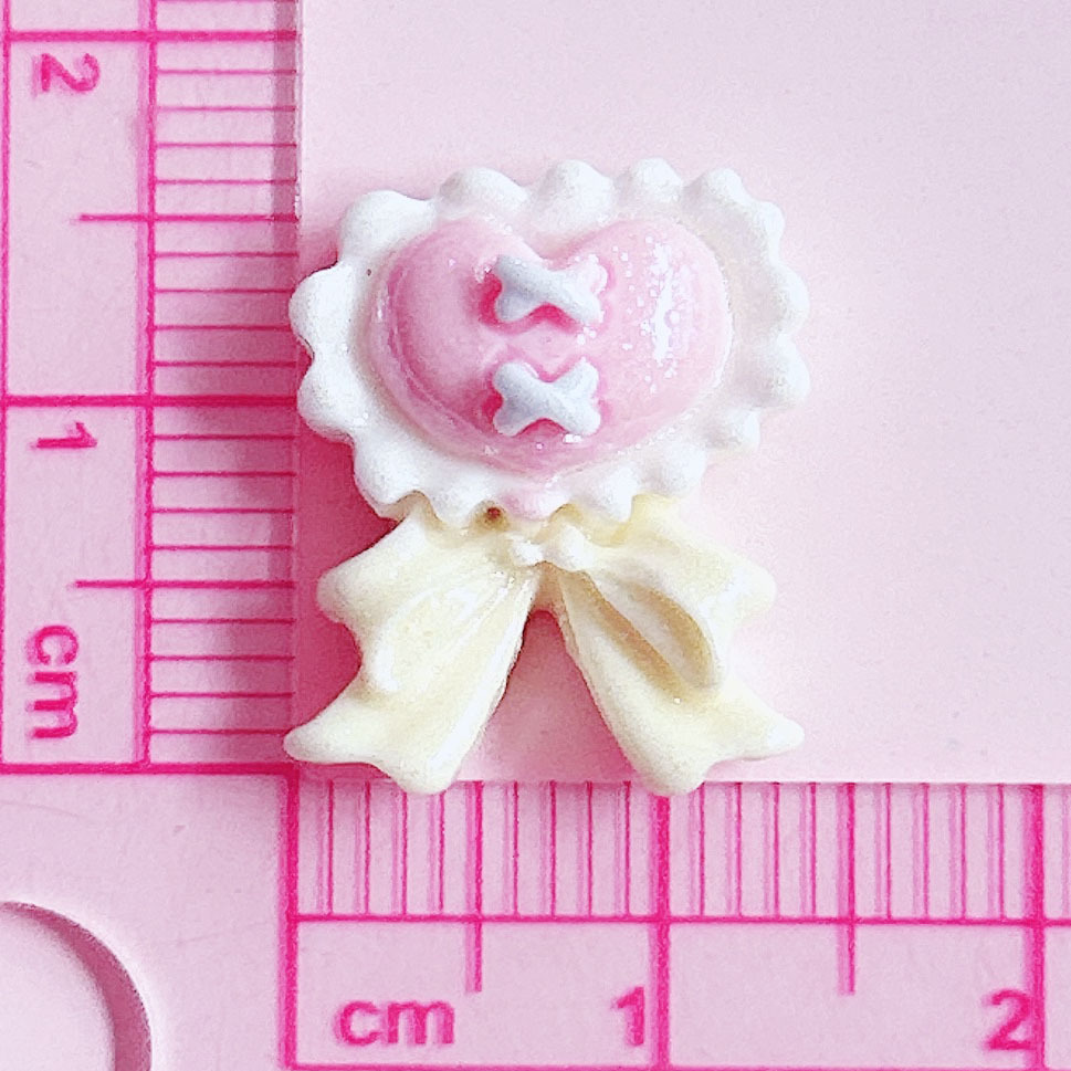 Special heart-shaped tie, bow, shiny accessory, hair accessory, diy cream phone case, handcrafted creative sticker pic 16